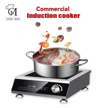 Chefmax Commercial Custom 5KW Touch Knob Infrared Induction Cooker - Iikon Cooktop
