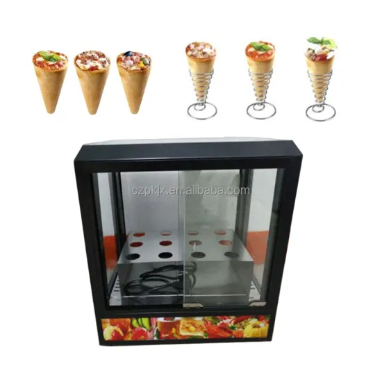 Professional Pizza Cone Maker: 4 Moulds Snack Shop Cone Pizza Forming Machine