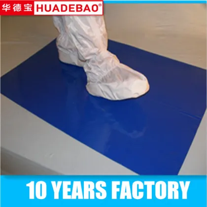 disposable clean room tacky mat/sticky mat tacky pvc floor mat
