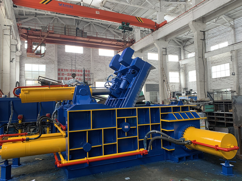 Hydraulic Scrap Metal Baler Machine With Octagonal Bale