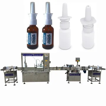 Automatic Plastic Bottle Nasal Spray Filling Machine (10ml-50ml)