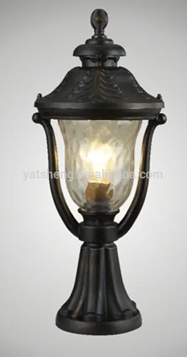 Zhongshan Factory Die-casting Aluminum Stone Gardeb pillar light