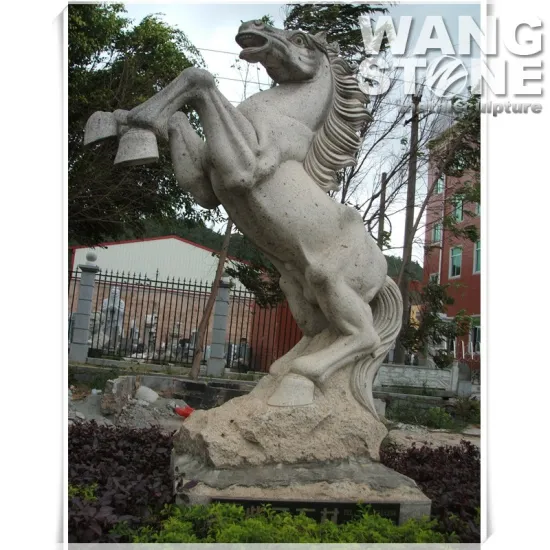 Life Size Garden Stone Carving Horse Statue