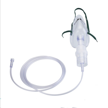 CE ISO สีขาวหน้ากาก Nebulizer โปร่งใส