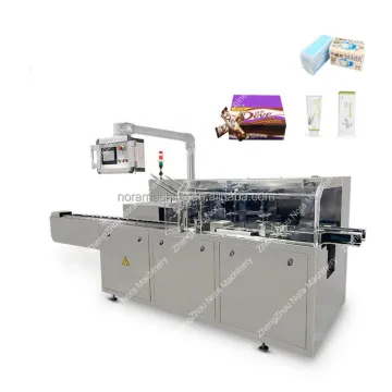 Automatic Horizontal Face Mask Biscuit Chocolate Nutrition Bar Bags Carton Box Packing Machine