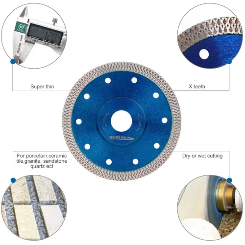 Good quality 5 inch Super Thin Diamond Porcelain Saw Blade Ceramic Cutting Disc for Cutting Ceramic or Porcelain Tiles