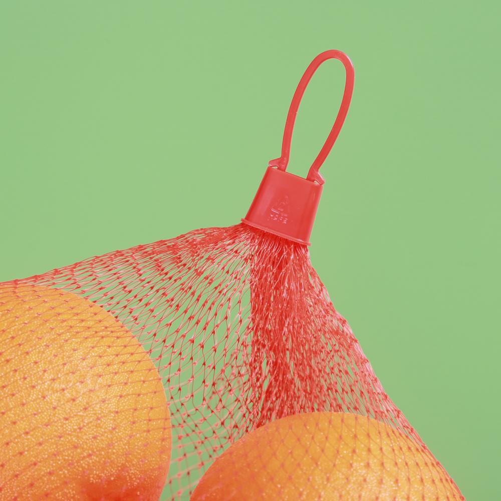 Orange Mesh Bag