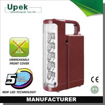 Rechargeable led emergency light UP685 with Fireproof ABS housing