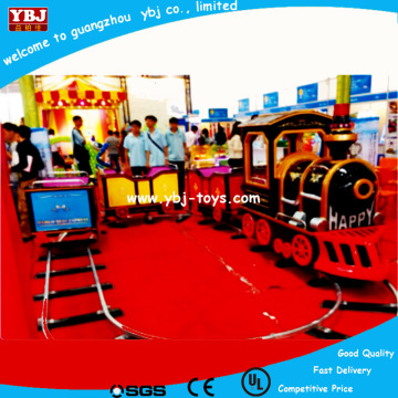 Amusement park colorful mini kids ride on electric mini trainwith led lights