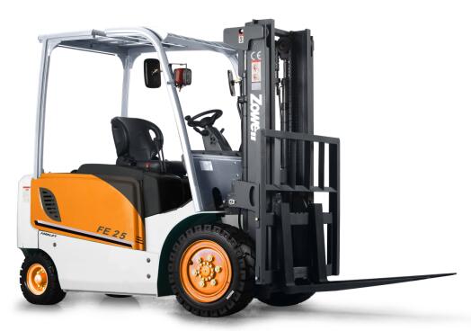 Electric forklift 2500kg capacity 6000mm lift