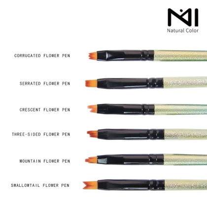 2022 Bestselling 6 Pc Art Paint Brush Pen Set for Nail Art Supplies with OEM Service