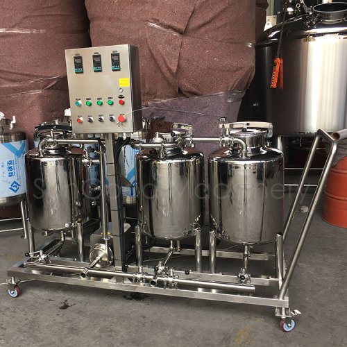 3 tanks 100l cip system cip washing system