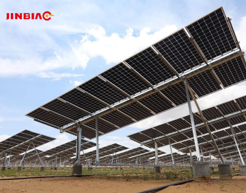 Oblique Single Axis Solar Tracker System Device