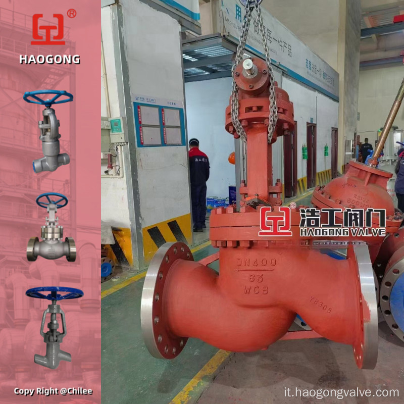 Valvola globale PN 63 DN400 WCB