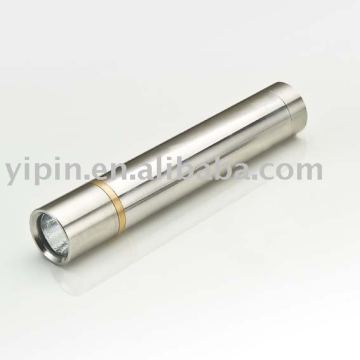 rechargeable tactical stainless steel flashlight