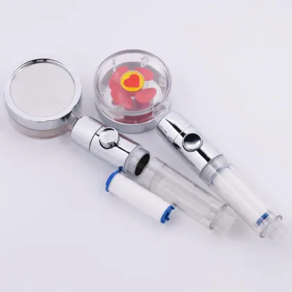 Shower Head With Fan Inside Turbo Fan Charged