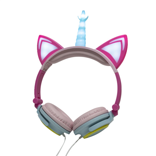 Fancy LED Light Cat Ear Shaped Headphones