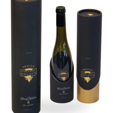 Customized Wine Glass Round Cylinder Tube Gift Box