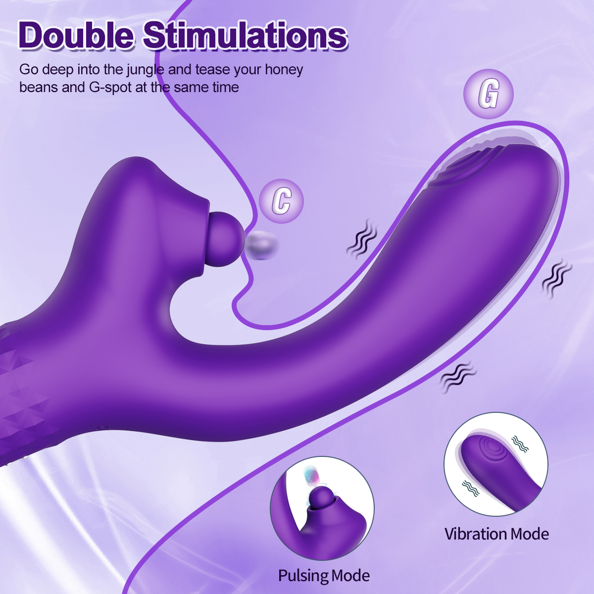 Advanced Dual Vibration Massage Wand for Women