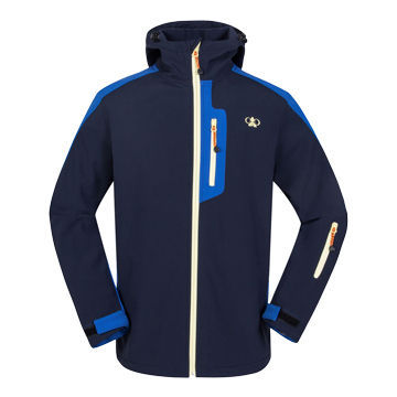Men's soft-shell jacket with hood