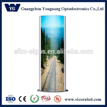 Indoor Dual sides standing Vertical Biconvex Light box without LED light