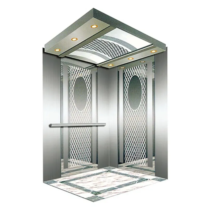1.75m/s AC Machine-Room-Less Passenger Elevator with Hairline Stainless Steel