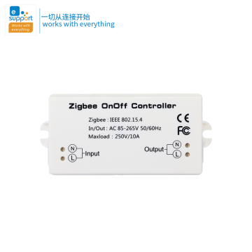 ZigBee Smart On/Off Switch Controller Compatible with Echo Plus, SmartThings, Tuya, eWeLink, Hue, zigbee2mqtt