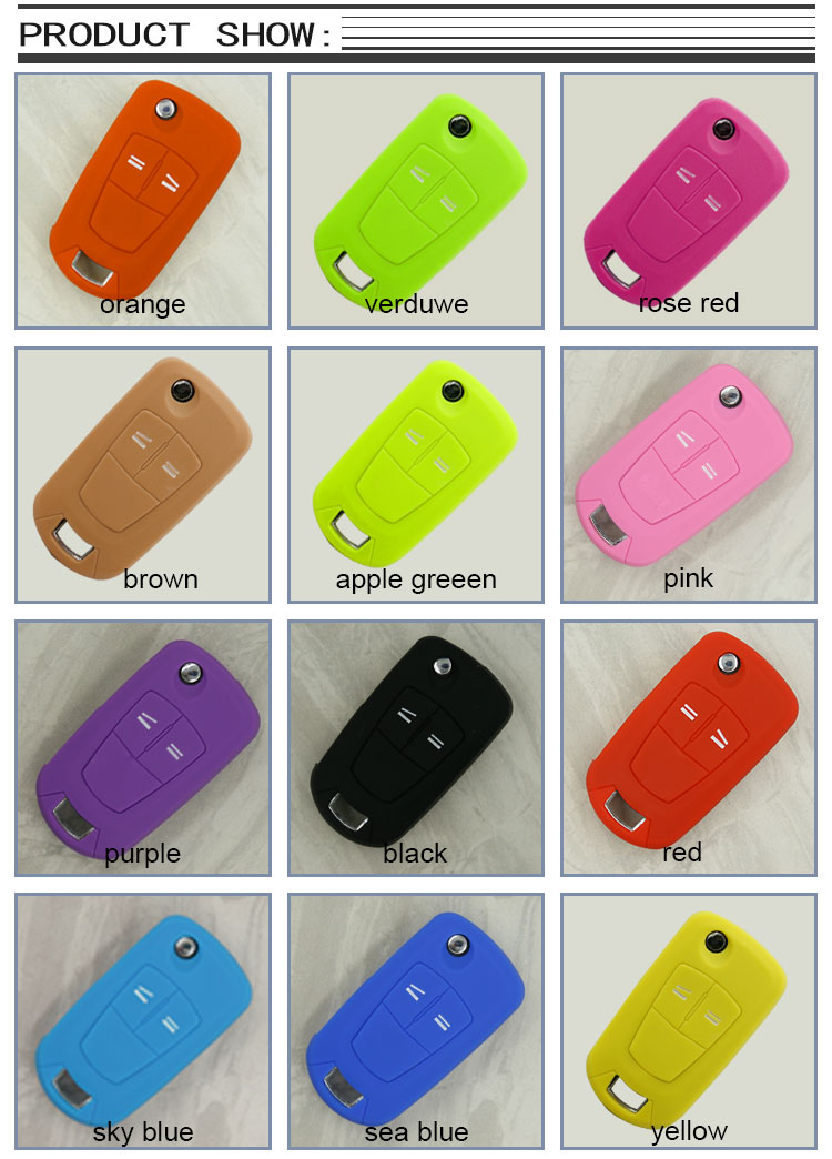 opel silicone car key protective covers