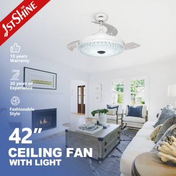 1stshine LED Ceiling Fan: Energy-Saving AC Motor with Acrylic Blades