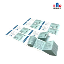 Universal standard folding label