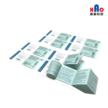 Universal standard folding label