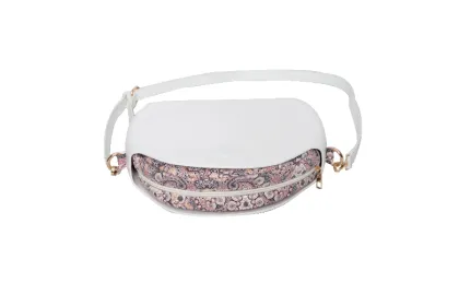Wholesale white designer small shoulder bag with pockets