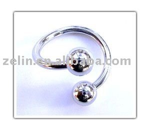Fashion basic body jewelry stainless steel twister piercing jewelry