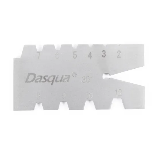 Dasqua TR30 Stainless Steel Screw Thread Cutting Gauge for Inspection and Welding