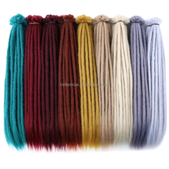 Hot sell wholesale 20inch  soft dreadlock braids Dreadlocks Hair Extensions synthetic dreadlock