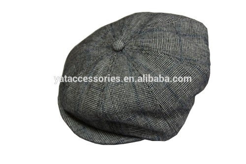 Fashion baby or kids 8 panels newsboy caps soft fabric hats