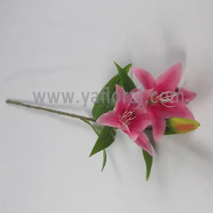 Best-seller Latex lily artificial tiger lily silk flowers for wedding high quality with fresh touch