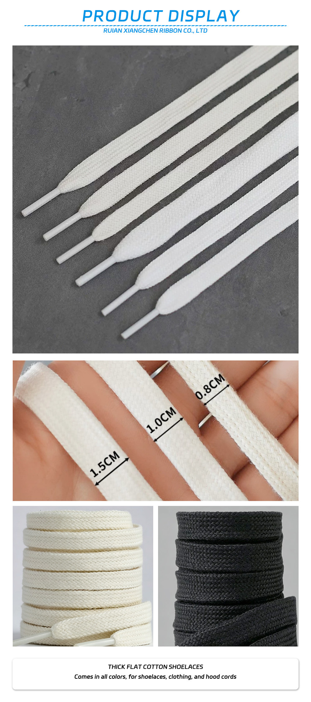 24-Thick flat shoelaces x