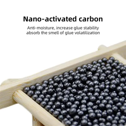 High Quality Activated Carbon Lash Glue Storage Container with Thermohygrometer