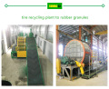 Scarto pneumatico riciclare impianto di produzione in gomma di briciola fine