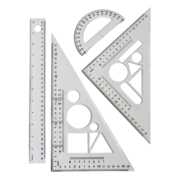 Custom Office & School Plastic Ruler Set - 30cm
