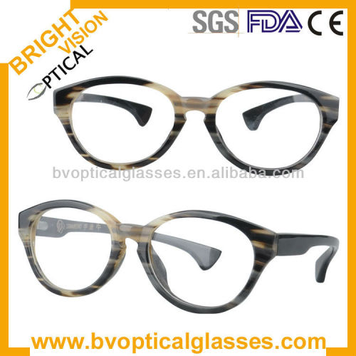 Bright Vision 7172 High quality OX horn retro glasses