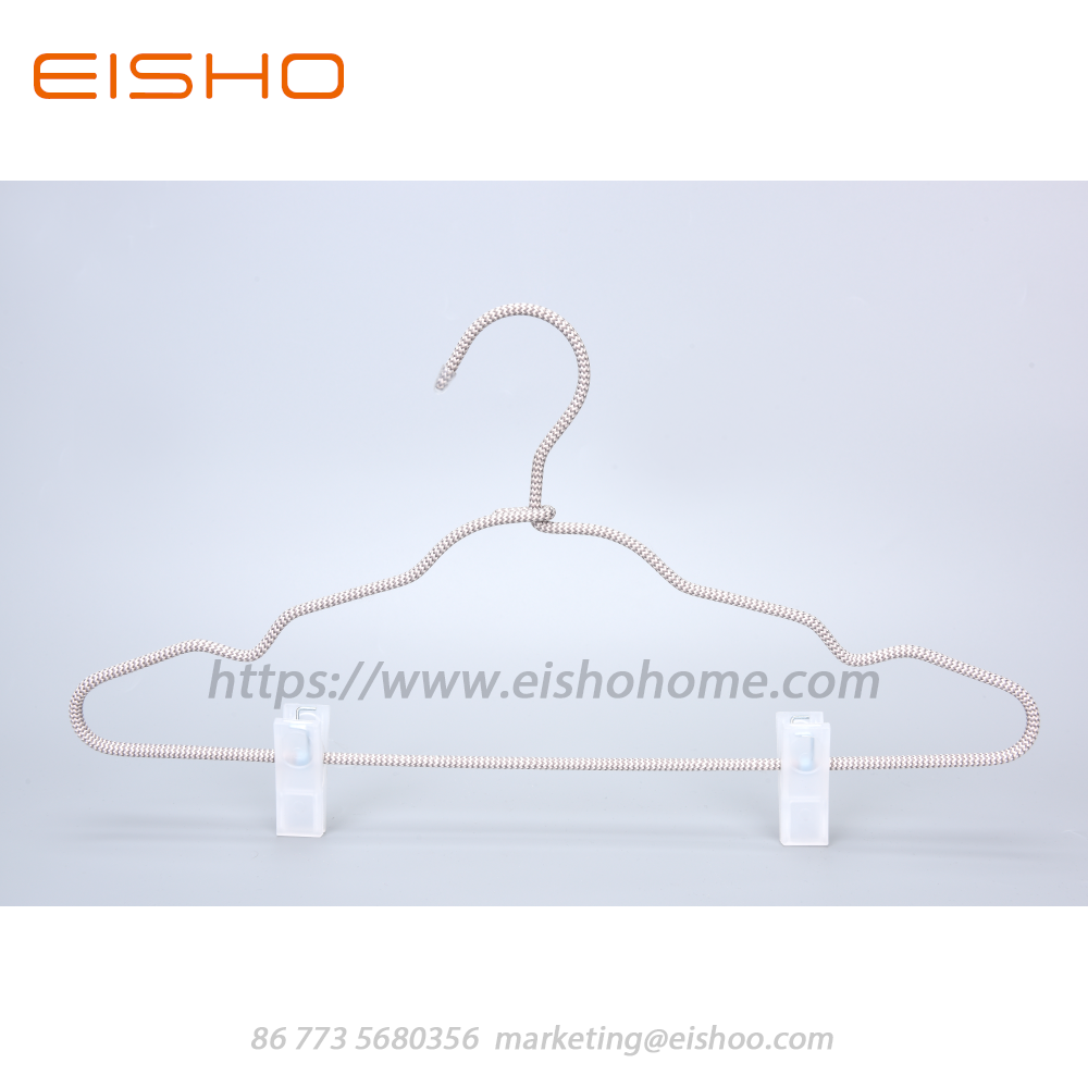 14 Eisho Cord Covered Coat Hangers With Clips