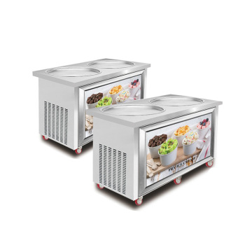 Stainless Steel Flat Pan Roll Fry Ice Cream Machine Thailand