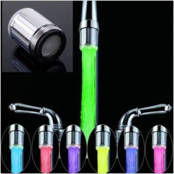 LED Water Faucet Light 7 Colors Changing waterfall Glow Shower Stream Tap universal adapter Kitchen Bathroom Accessories