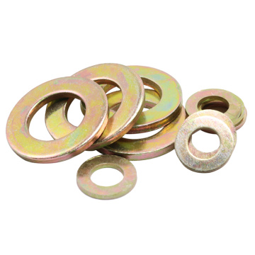 Non-standard Flat washer carbon steel yellow zinc