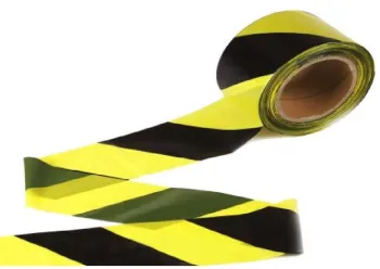 ADHESIVE HAZARD WARNING TAPE, Traffic retractable belt tape with top retractable barrier tape, hazard floor marking pvc caution