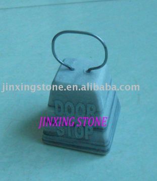 Lettering Marble Door Stop with Handle