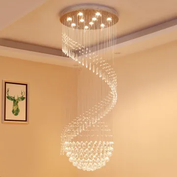 Modern Luxury Large K9 Crystal Chandelier for Hotel Restaurant Decoration
