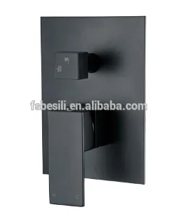 Australia style black bathroom in wall shower mixer with diverter AY34B18CB